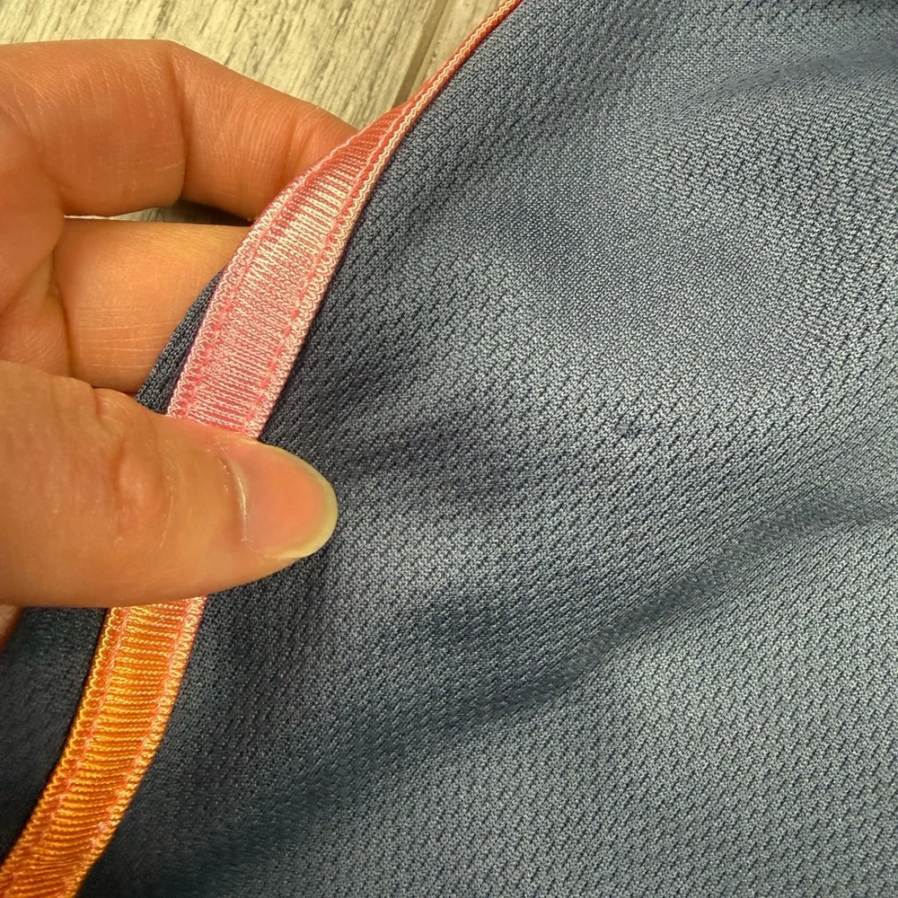 adidas Navy Running Shorts with Pink &‎ Orange Accents